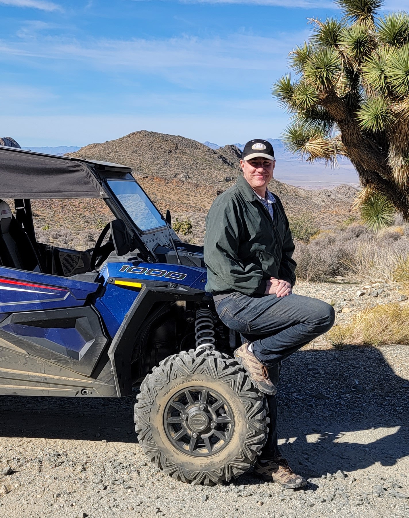 Lance exploring the desert